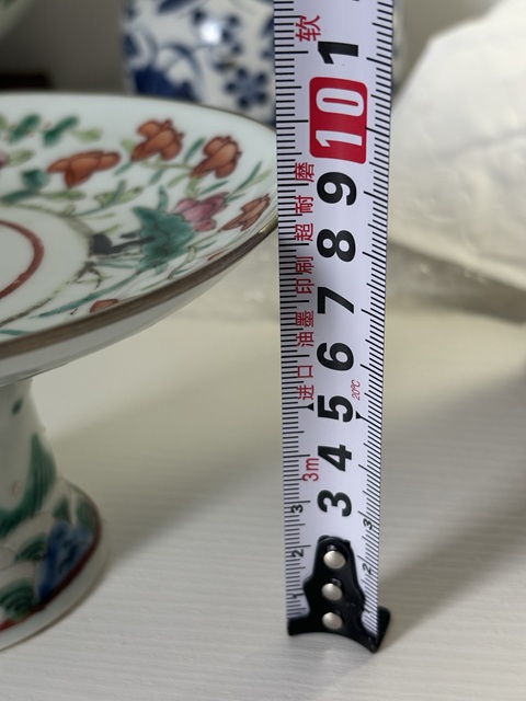 古玩陶瓷花果紋粉彩高足盤拍賣,當(dāng)前價格1600元