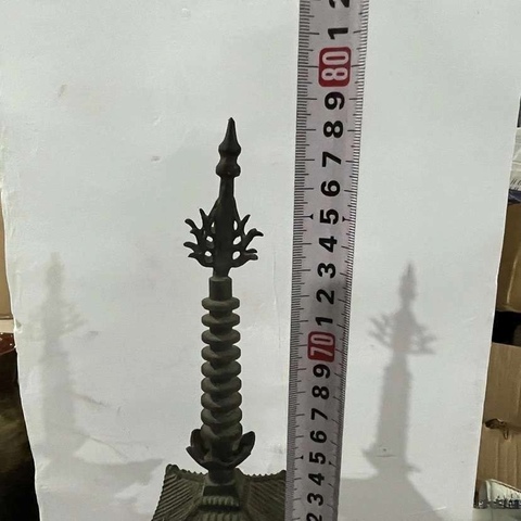 古玩雜項銅寶塔、佛塔拍賣，當前價格16000元