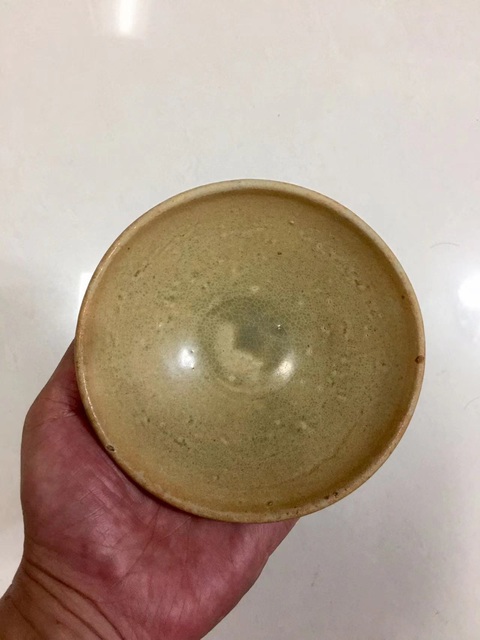 古玩陶瓷長沙窯青釉玉璧底碗拍賣,當前價格1688元
