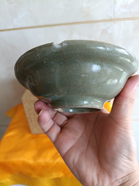 古玩陶瓷南宋龍泉青瓷官帽洗拍賣,當前價格998元