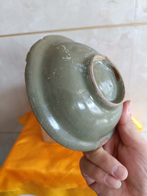 古玩陶瓷南宋龍泉青瓷官帽洗拍賣,當前價格998元