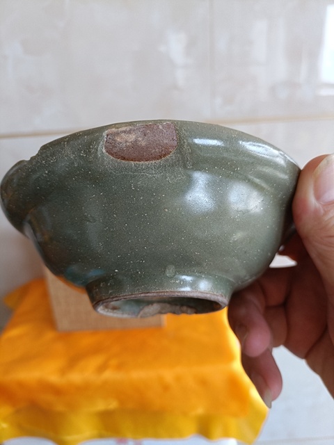 古玩陶瓷南宋龍泉青瓷官帽洗拍賣,當前價格998元
