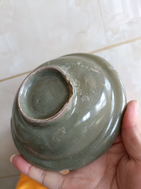古玩陶瓷南宋龍泉青瓷官帽洗拍賣,當前價格998元