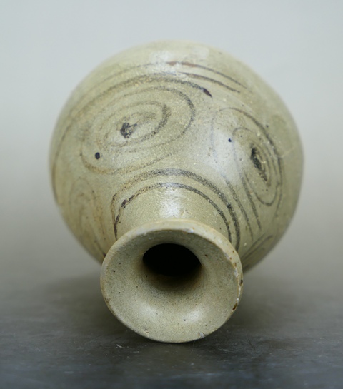 古玩陶瓷精品:元青花螺旋紋玉壺春瓶（瓶中皇后）拍賣，當前價格2980元