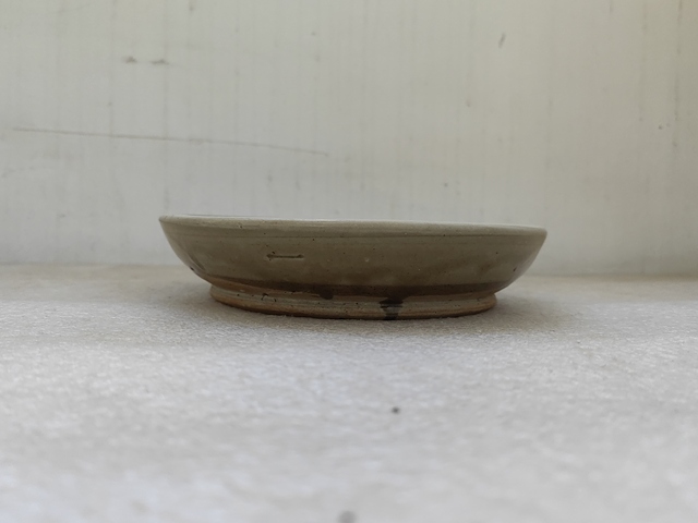 古玩陶瓷磁州窯白地黑花盤拍賣,當(dāng)前價(jià)格680元