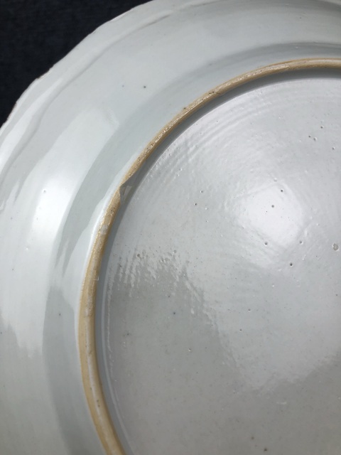 古玩陶瓷乾隆粉彩花口大盤拍賣,當前價格2888元