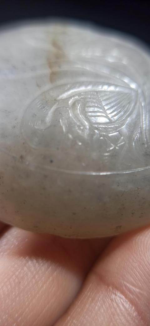 古玩玉器清代和田玉雕“蓋盒”拍賣，當前價格28000元
