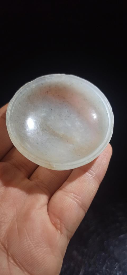 古玩玉器清代和田玉雕“蓋盒”拍賣，當前價格28000元