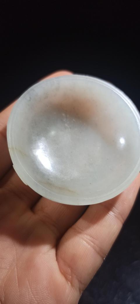 古玩玉器清代和田玉雕“蓋盒”拍賣，當前價格28000元