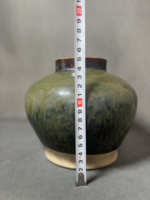 古玩陶瓷磁州窯茶葉末釉高領罐拍賣,當前價格500元