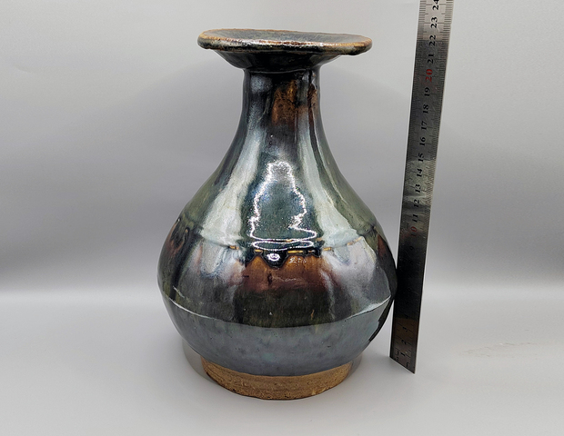 古玩陶瓷窯變釉玉壺春瓶拍賣,當前價格888元