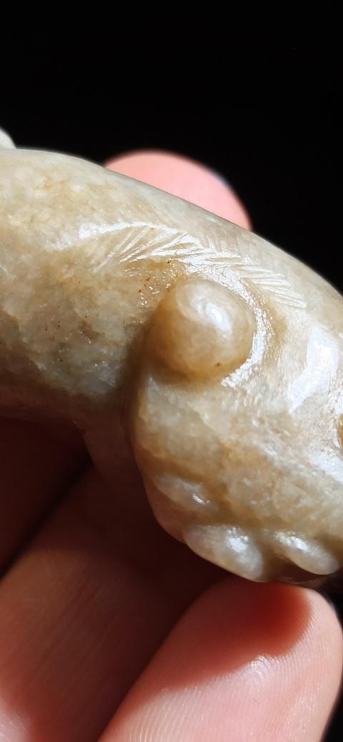 古玩玉器明代和田玉雕“瑞獸”拍賣,當前價格22000元