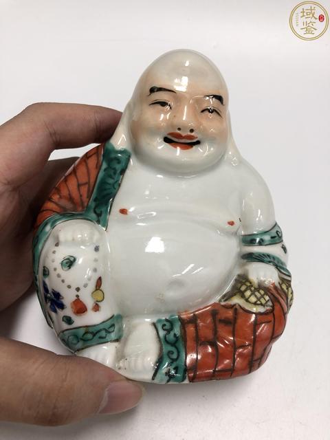 古玩陶瓷粉彩彌勒佛像拍賣，當前價格1500元
