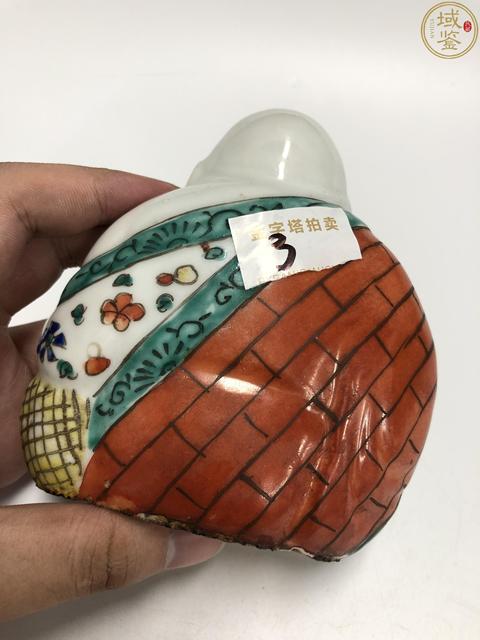 古玩陶瓷粉彩彌勒佛像拍賣，當前價格1500元