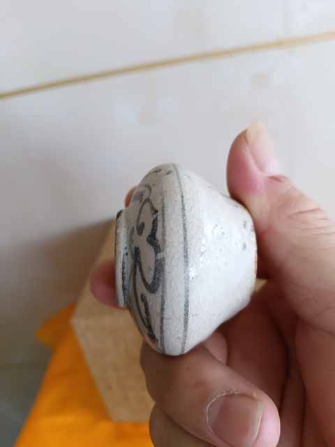 古玩陶瓷元末青花文房水盂拍賣,當前價格998元