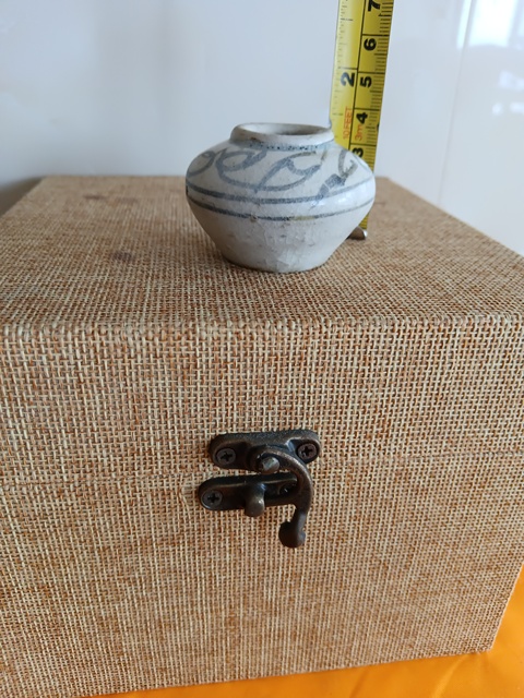 古玩陶瓷元末青花文房水盂拍賣,當前價格998元