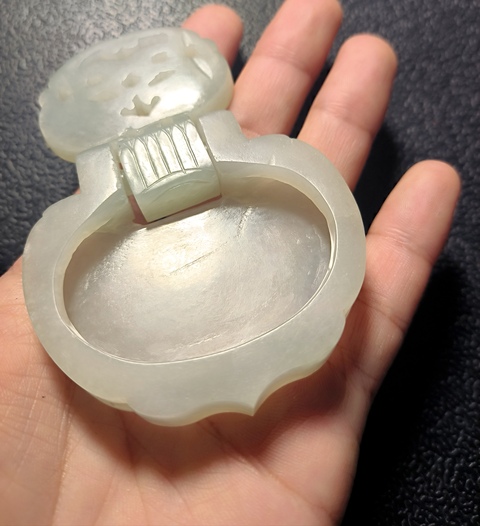 古玩玉器清代和田玉雕“提攜”拍賣，當前價格28000元