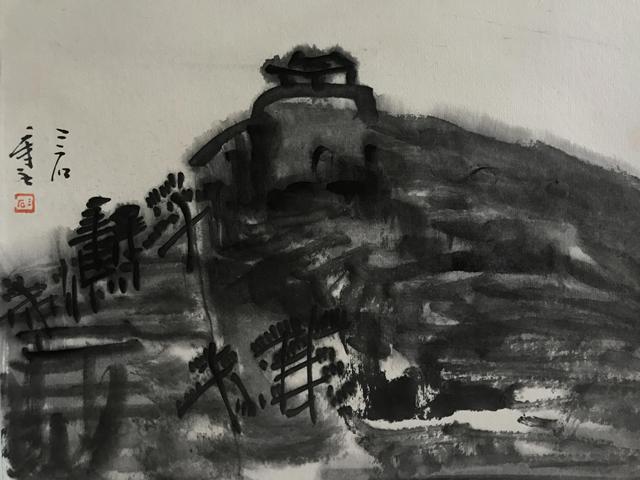 古玩字畫浙派大家曾宓山水書畫合璧拍賣，當前價格19999元