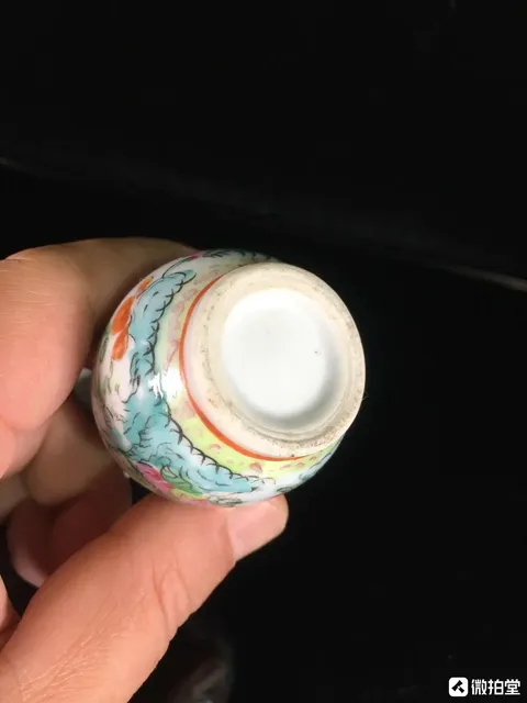 古玩陶瓷【晚清·帝國的余輝,小器大樣觀音瓶!】花鳥紋廣彩瓶拍賣,當前價格988元