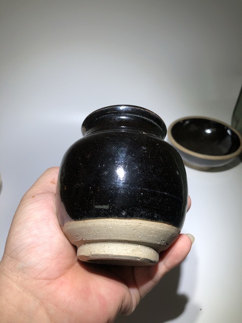 古玩陶瓷定窯元代燕川窯黑釉罐（館藏精品）拍賣，當前價格88000元
