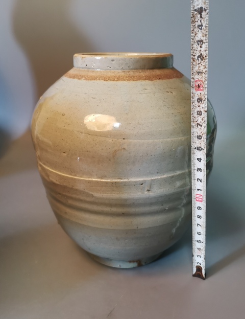 古玩陶瓷【千年龍泉】元明時期龍泉青瓷茶葉罐拍賣,當前價格490元