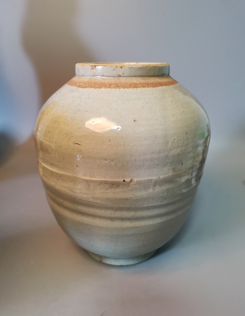 古玩陶瓷【千年龍泉】元明時期龍泉青瓷茶葉罐拍賣,當前價格490元