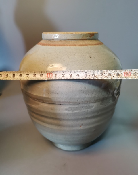 古玩陶瓷【千年龍泉】元明時期龍泉青瓷茶葉罐拍賣,當前價格490元
