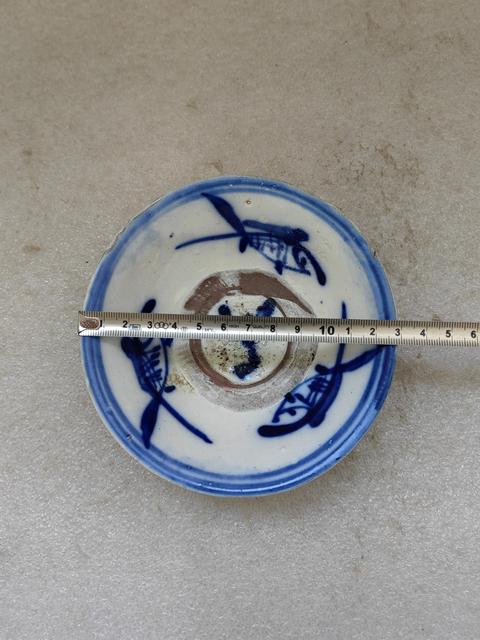古玩陶瓷青花三魚紋碗拍賣,當前價格450元