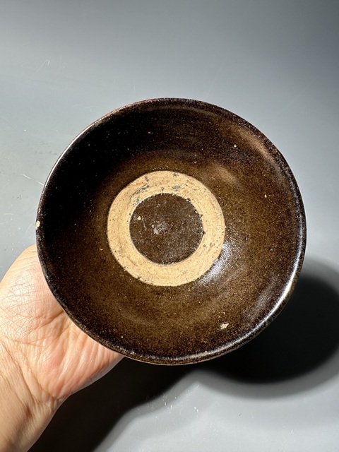 古玩陶瓷磁州窯茶葉末釉茶碗拍賣，當前價格0元