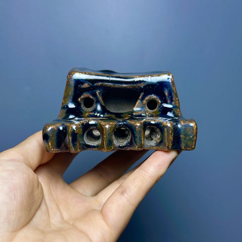 古玩陶瓷清代,磁州窯,多功能筆插拍賣,當前價格660元