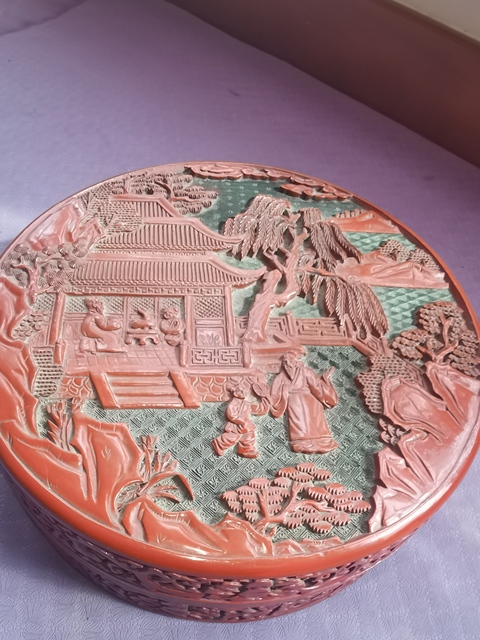 古玩雜項漆盒真品鑒賞圖