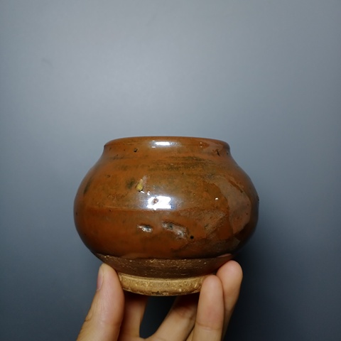古玩陶瓷元代?雞心杯拍賣，當前價格666元