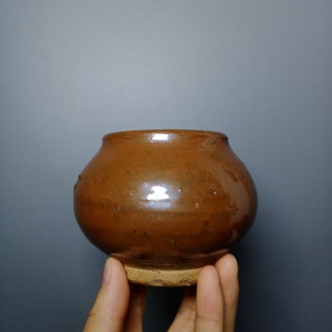 古玩陶瓷元代?雞心杯拍賣，當前價格666元