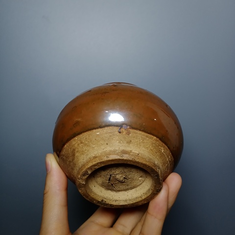 古玩陶瓷元代?雞心杯拍賣，當前價格666元