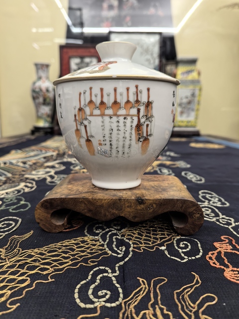 古玩陶瓷道光粉彩無雙譜人物蓋缸拍賣，當(dāng)前價(jià)格18888元