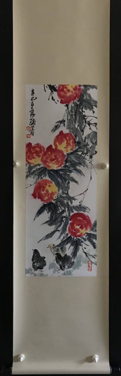 古玩字畫中央文史館館員清華美院教授張世簡 花鳥圖拍賣,當前價格18888元