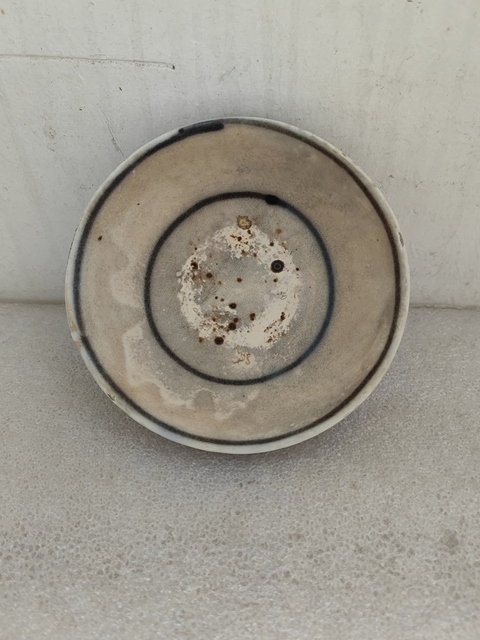 古玩陶瓷青花線條紋茶碗拍賣,當(dāng)前價(jià)格480元