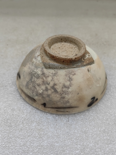 古玩陶瓷青花線條紋茶碗拍賣,當(dāng)前價(jià)格480元