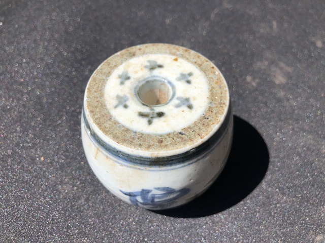 古玩陶瓷【南宋四大書院】清代.‘象山書院’燭臺(香插、鎮紙)拍賣,當前價格350元