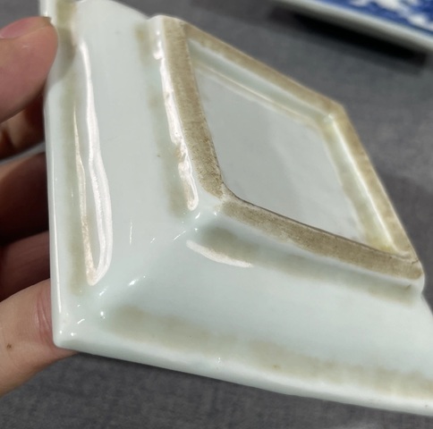 古玩陶瓷清早期青花四方盤拍賣,當前價格2860元