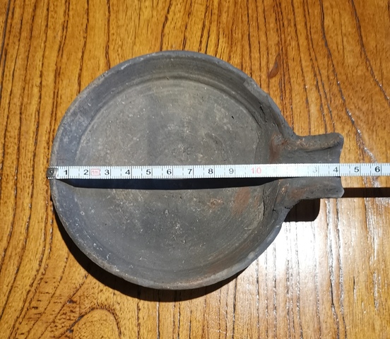 古玩陶瓷漢代.灰陶匜拍賣,當前價格368元