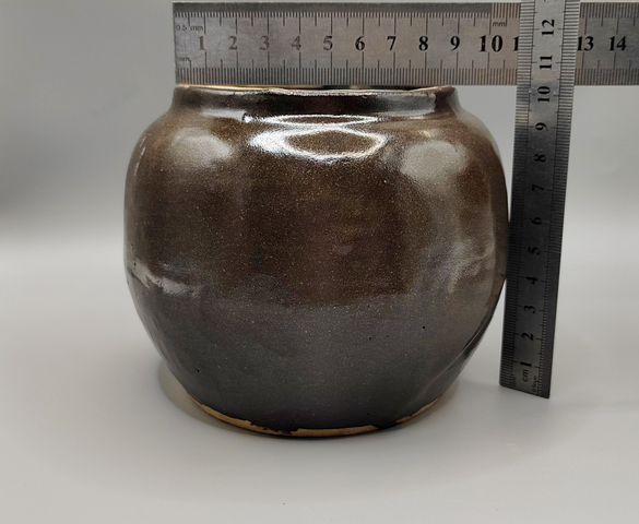 古玩陶瓷明清茶葉末釉茶入拍賣，當前價格120元