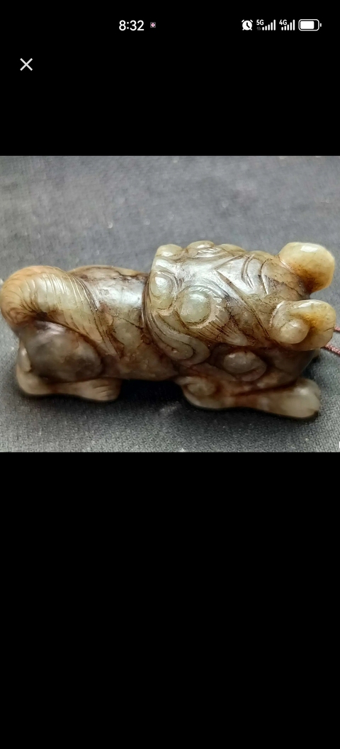 古玩玉器明代 和田玉瑞獸拍賣，當前價格5000元