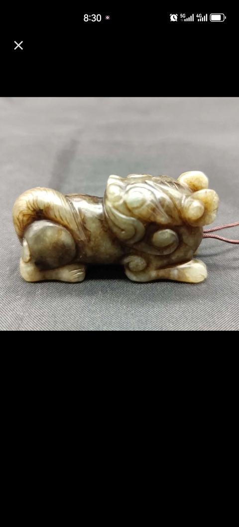 古玩玉器明代 和田玉瑞獸拍賣，當前價格5000元