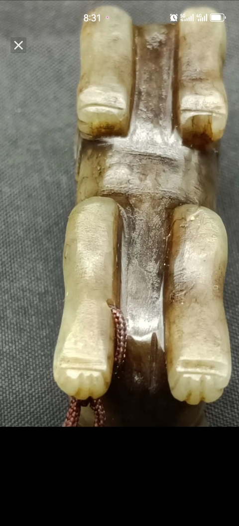 古玩玉器明代 和田玉瑞獸拍賣，當前價格5000元