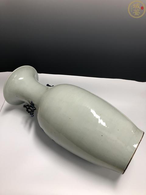 古玩陶瓷豆青釉青花喜鵲登梅圖撇口瓶拍賣,當前價格4500元