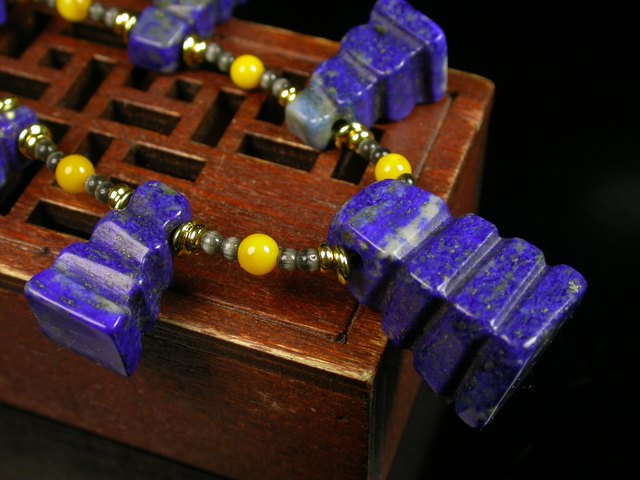 古玩玉器宋代.青金石塔形項鏈 (強烈推薦藏品)拍賣,當前價格99997元