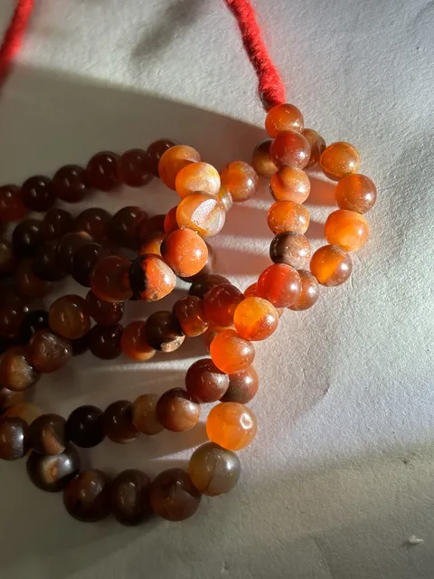 古玩玉器清代.瑪瑙珠子一串拍賣,當前價格0元