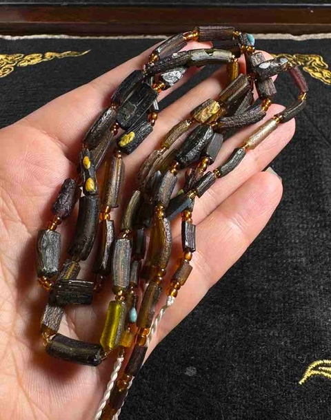 古玩玉器宋代.琉璃珠子(兩串一起拍)拍賣，當前價格266元