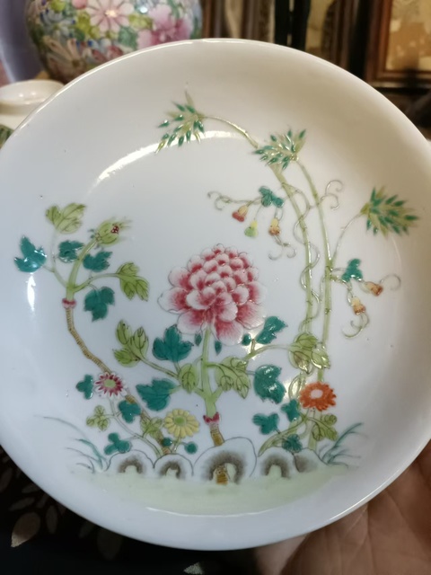 古玩陶瓷民國福祿萬代花卉粉彩盤拍賣，當前價格8888元